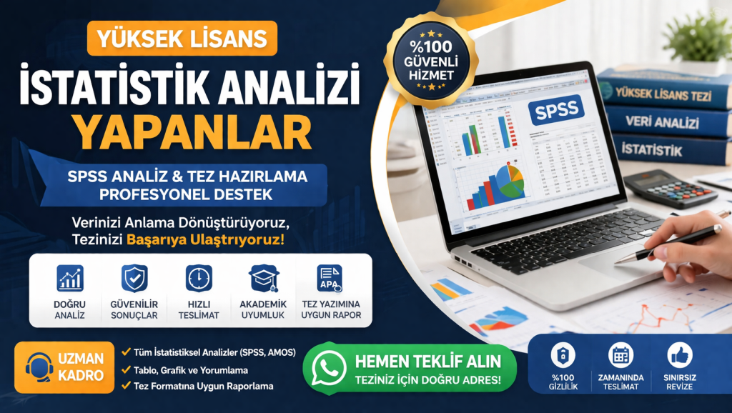Yüksek Lisans İstatistik Analizi Yapanlar