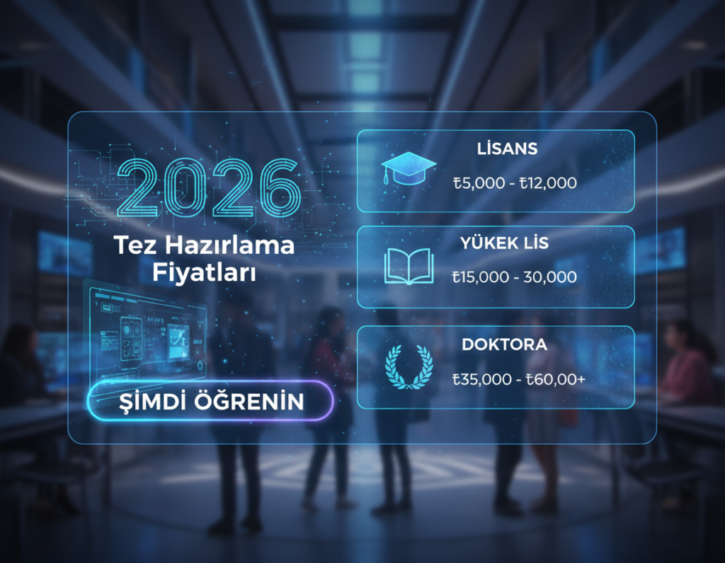 2026 Tez Hazırlama Fiyatları