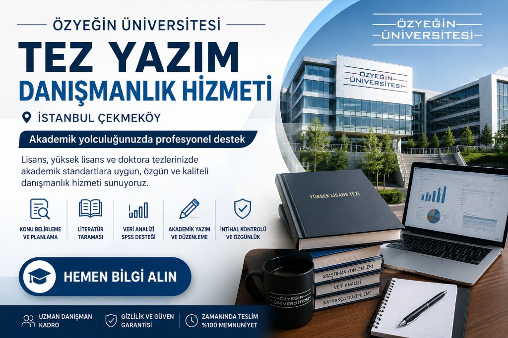 Özyeğin Üniversitesi Tez Yazım Danışmanlık Hizmeti